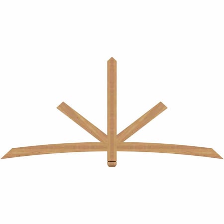 Ekena Millwork Alberta Smooth Timber Gable Bracket, Western Red Cedar, 84"W x 38"H x 1 1/2"D x 3 1/2"F, 11/12 Pitch GBW084X38X0204ALB00SWR